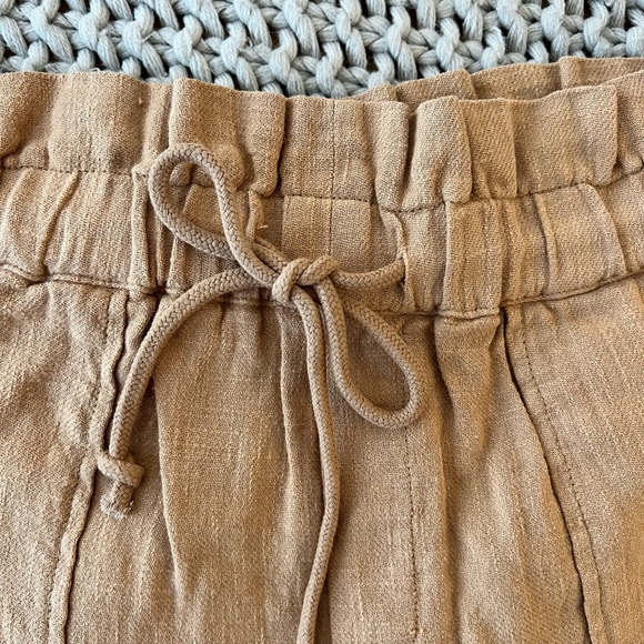 NWT Blank NYC 100% Ramie (Grass Linen) Paperbag Shorts - Picture 6 of 8